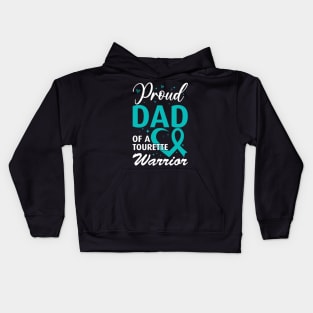 Tourette Syndrome Awareness Proud Dad of a Tourette Warrior Kids Hoodie